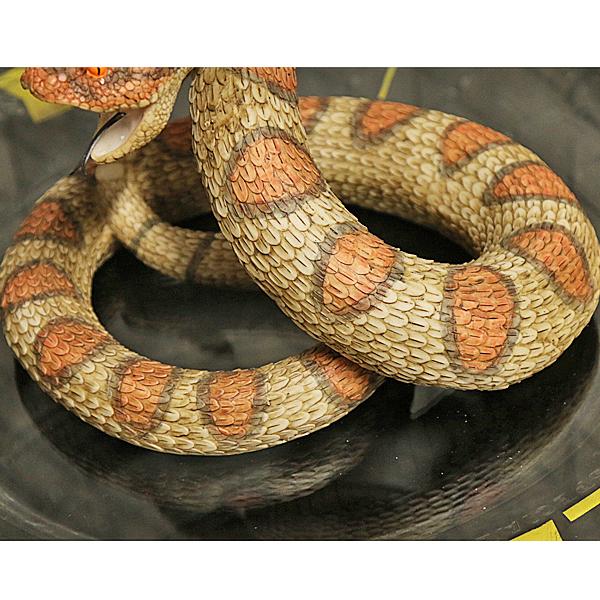 ウエスタン ダイアモンド バック ガラガラヘビ □ オブジェ 蛇 像