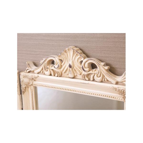 三面鏡 チャーチルウッド シルバー ホワイト ゴールド 縦55cm×横74cm