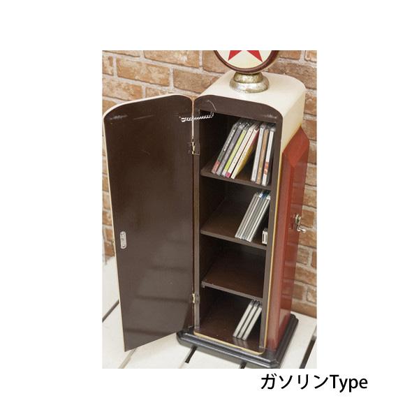 ガスポンプ CDラック テキサコ/ガソリン/ルート66 □ インテリア 収納