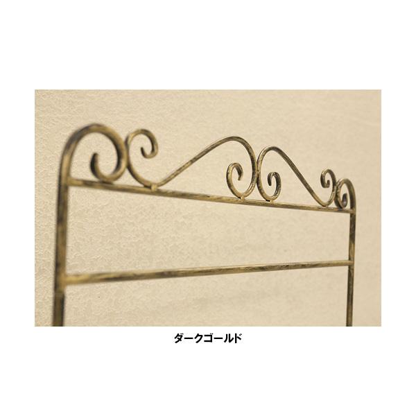 【完成品】シャンドルアイアン ハンガーラック アンティーク 収納 ハンガーラック シャンドルアイアン ゴールド クリーム