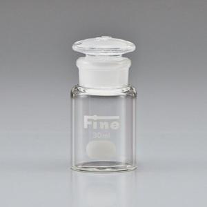 Fine広口共通試薬瓶 硬質 透明 120mL 胴外径φ55×高さ101H
