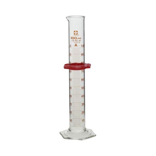 メスシリンダー スーパーグレード 100mL バンパー付 023520-100 柴田 