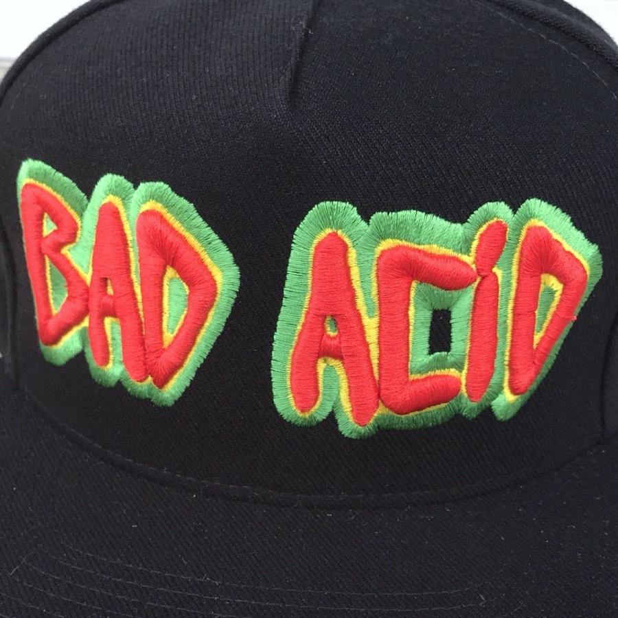 UNIF ユニフ BAD ACID キャップ 帽子 BAD ACID SNAPBACK - BLACK (80%OFF)｜labo04onlineshop｜04