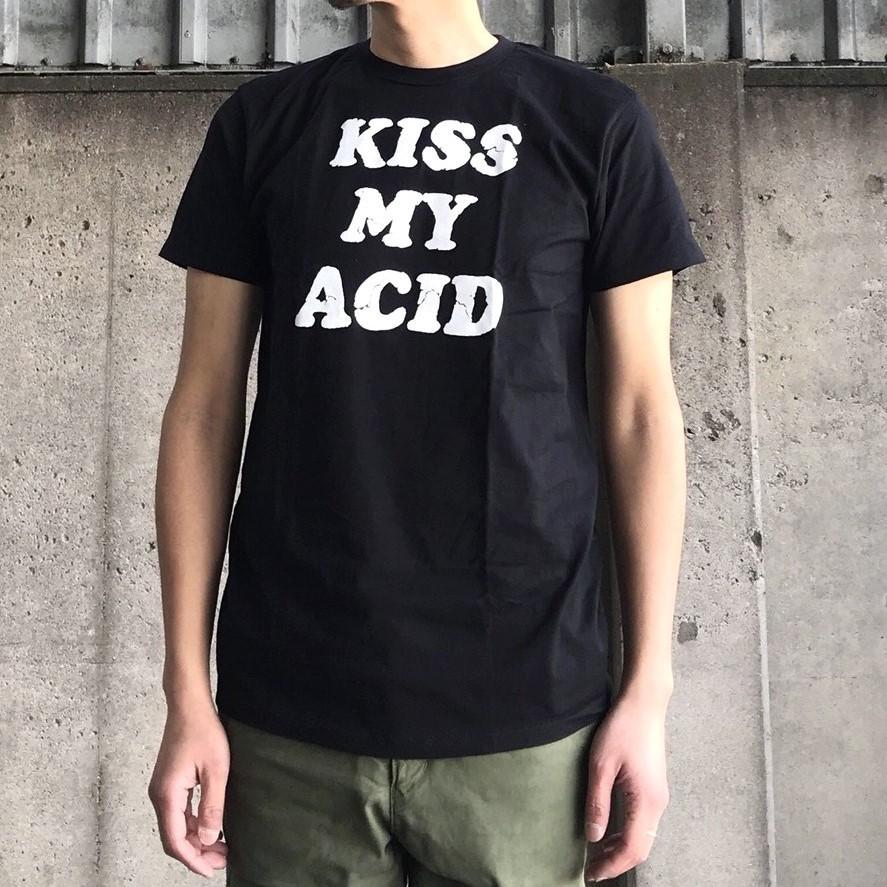 UNIF ユニフ BAD ACID Tシャツ KISS MY Tee - BLACK : LABO-04 - 通販  