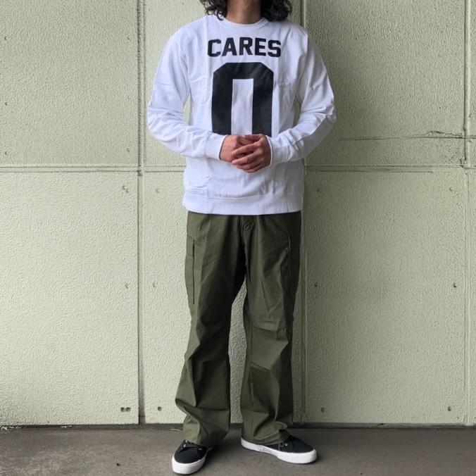 UNIF（ユニフ） トレーナー BAD ACID スウェット 0 CARES CREW - WHITE 