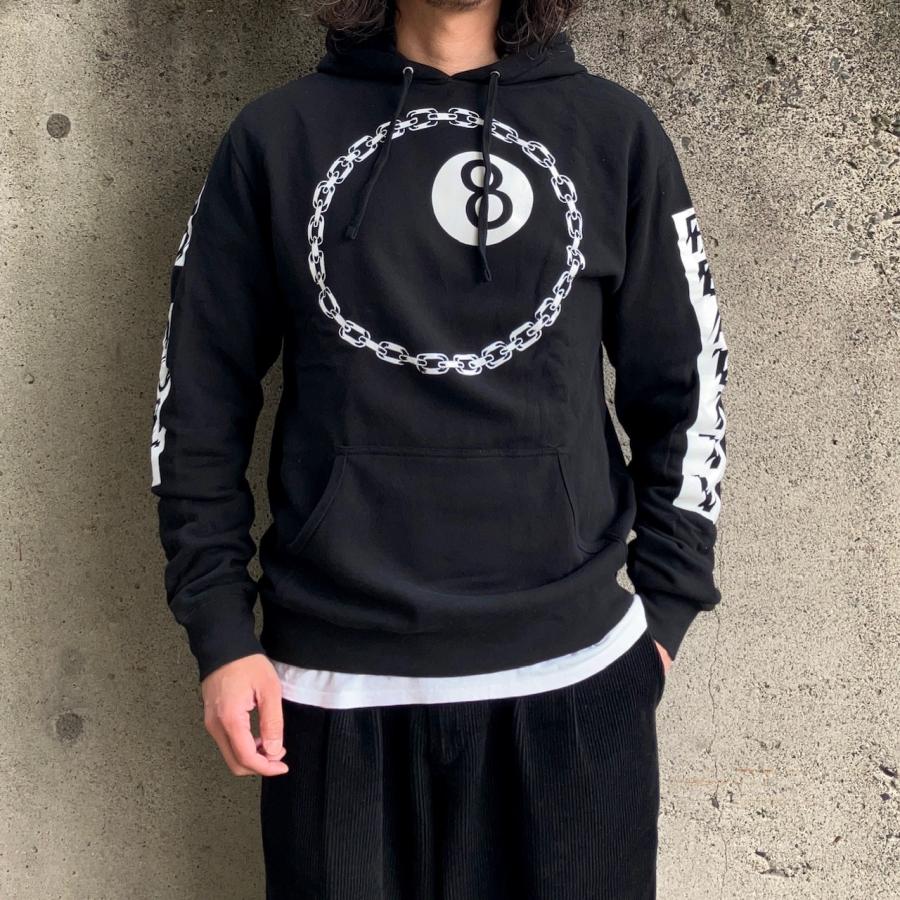 UNIF（ユニフ） パーカー BAD ACID 袖プリント NO MORE REALITY HOODIE 