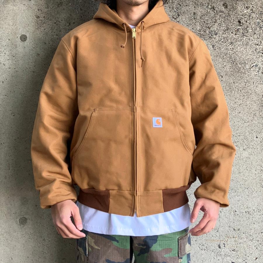 カーハート carhartt アクティブジャケット USA企画 J131 LOOSE FIT ブルゾン - BROWN