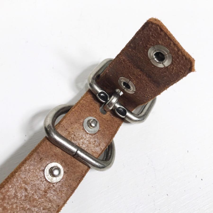 EDUARDO LEATHER スタッズベルト 2 STUDS BELTE - BROWN (24 EDUARDO LEATHER スタッズベルト 2 STUDS BELTE - BROWN (24