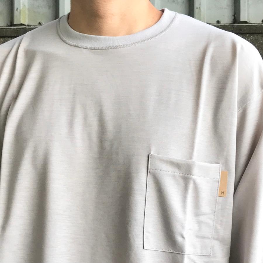 ハイト hayt カットソー POCKET L/S TEE - GREY｜labo04onlineshop｜03