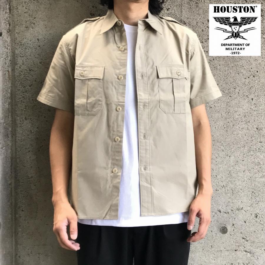 HOUSTON（ヒューストン） ミリタリー シャツ ARMY S/S SHIRT 4002 