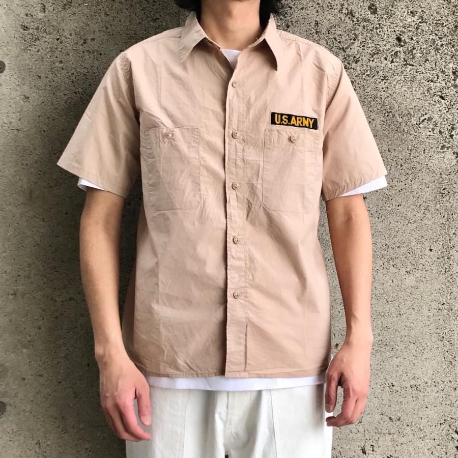 HOUSTON（ヒューストン） ミリタリー シャツ ARMY POPLIN S/S SHIRT - 2COLOR (49%OFF ...