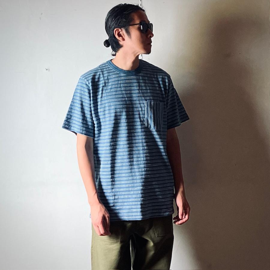 HOUSTON（ヒューストン） Tシャツ ボーダー ジャガード Tee 21786 - VW