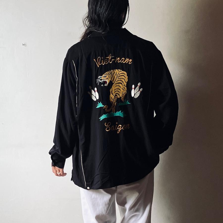 新品タグ付き＊HOUSTON パイルボーリングシャツ ブラック XXL HOUSTON（ヒューストン） シャツ ボーリングシャツ(OLD SCHOOL) メンズ