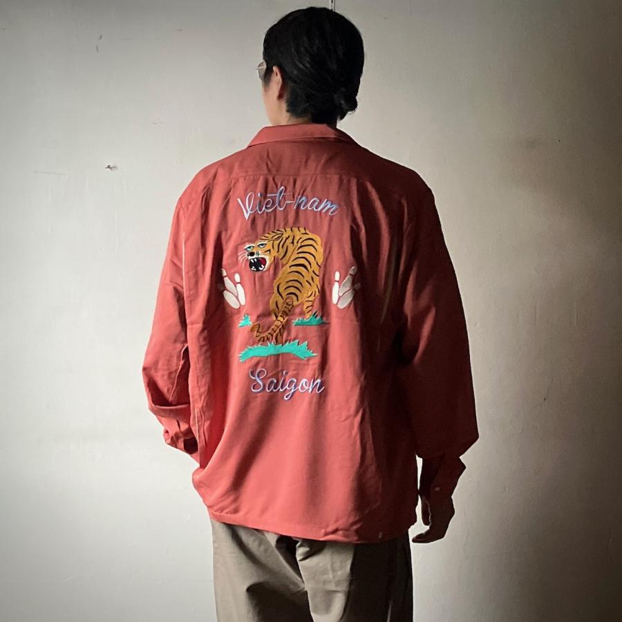 HOUSTON（ヒューストン） ボウリング長袖シャツ BOWLING L/S SHIRT