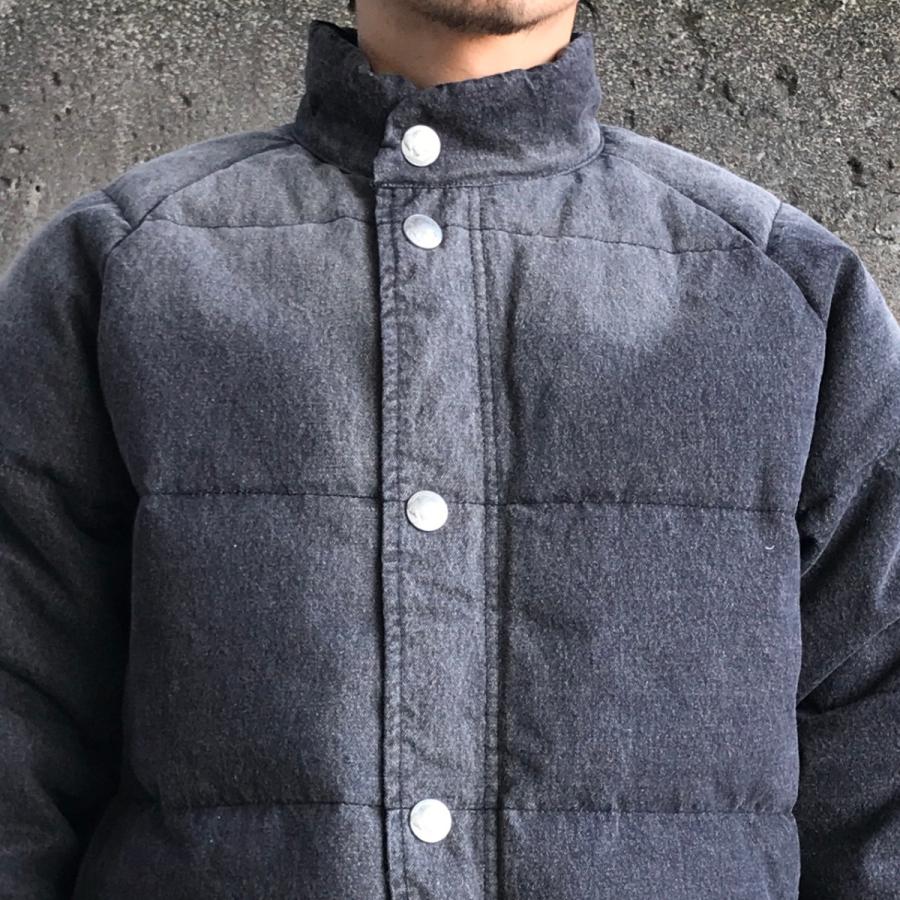 HOUSTON ヒューストン 加工 デニム ダウンジャケット ブルゾン