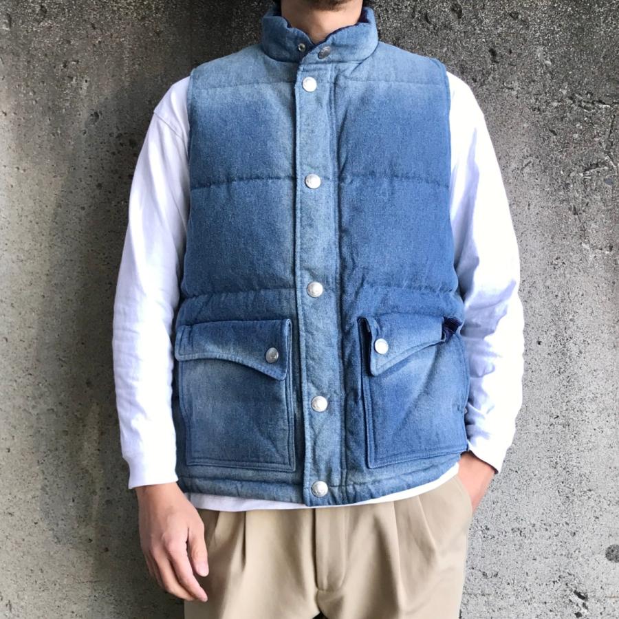 ヒューストン HOUSTON ダウンベスト DENIM DOWN VEST - INDIGO（50%OFF）｜labo04onlineshop｜02