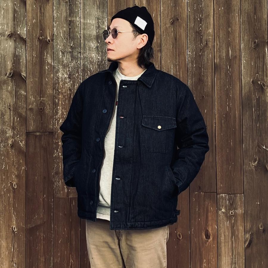 HOUSTON ヒューストン ミリタリー ジャケット DENIM A-2 DECK HOUSTON ヒューストン ミリタリー ジャケット DENIM A-2 DECK