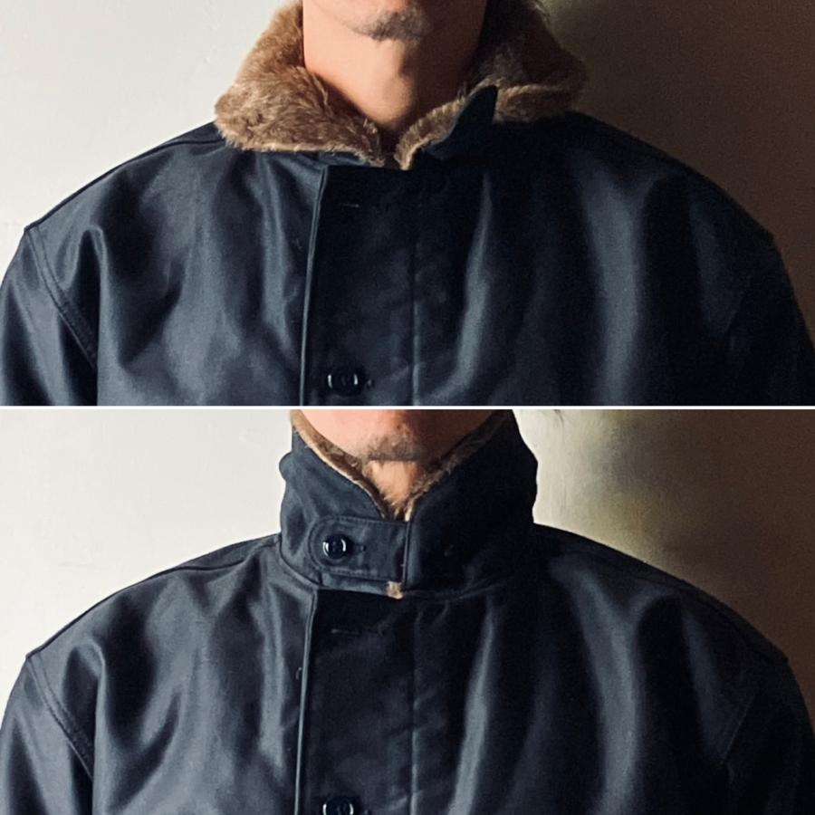 HOUSTON ヒューストン N-1 デッキジャケット USネイビー 38 HOUSTON ヒューストン デッキジャケット N-1 DECK JACKET - NAVY