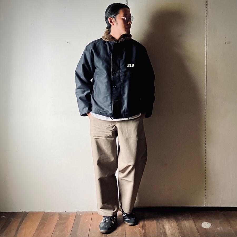 HOUSTON ヒューストン N-1 デッキジャケット USネイビー 38 HOUSTON ヒューストン デッキジャケット N-1 DECK JACKET - NAVY