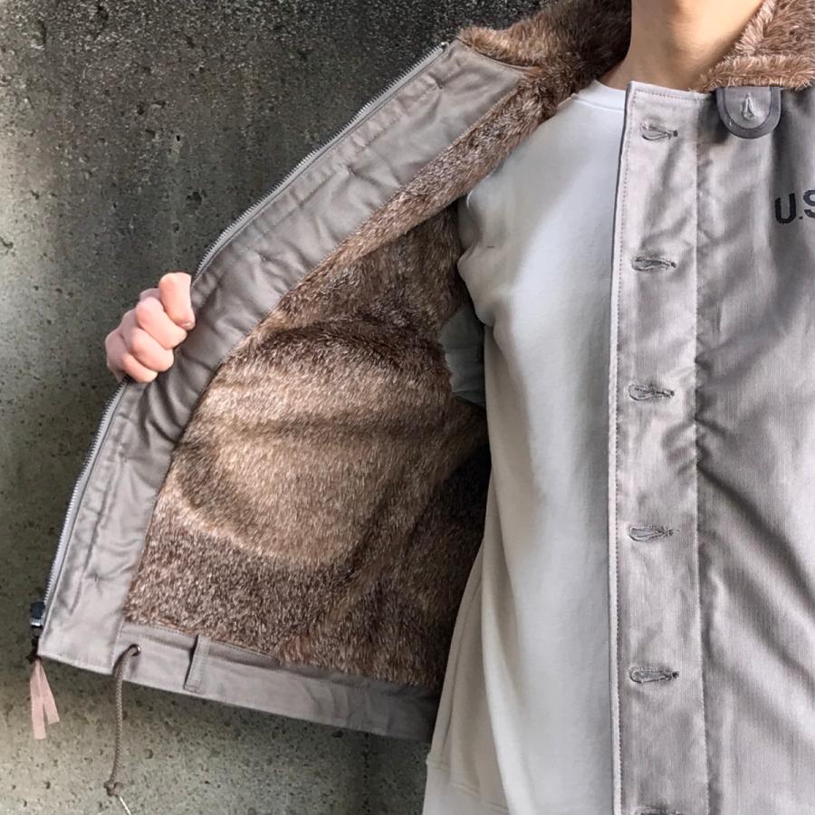 HOUSTON（ヒューストン） デッキジャケット N-1 DECK JACKET - GREY