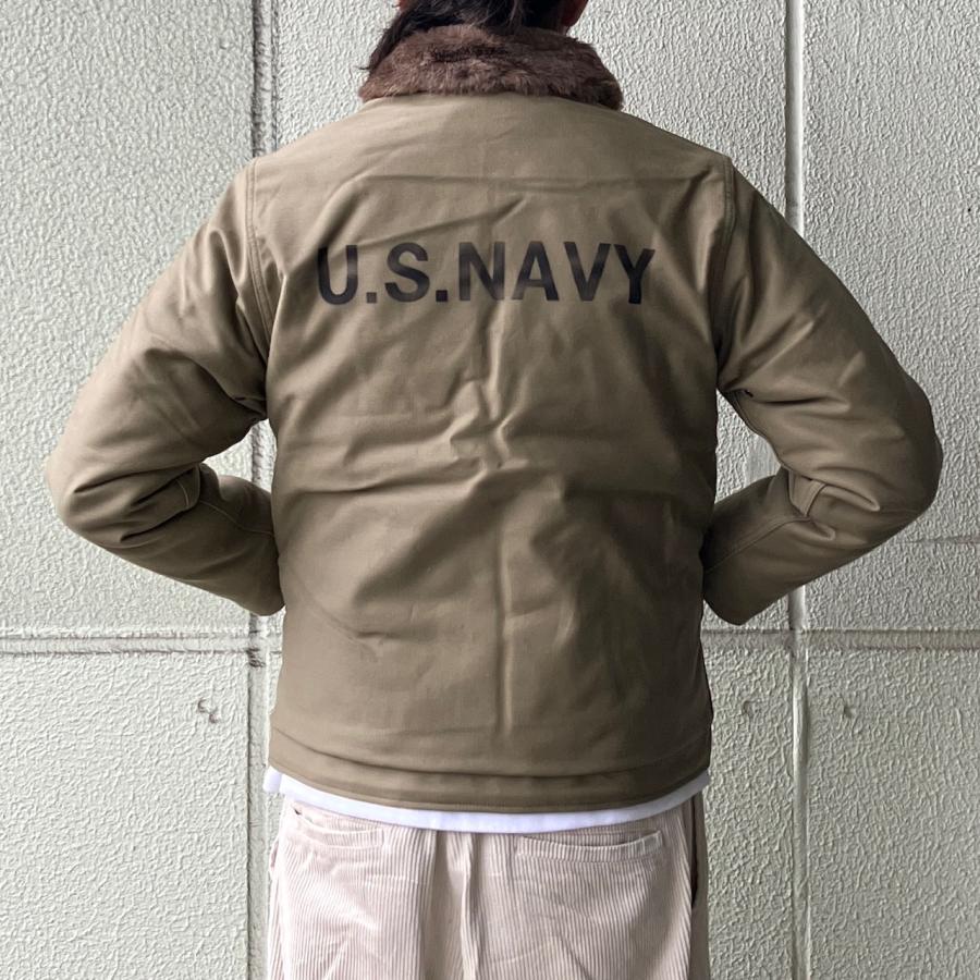 HOUSTON ヒューストン デッキジャケット N-1 DECK JACKET - TAN HOUSTON ヒューストン デッキジャケット N-1 DECK JACKET - TAN