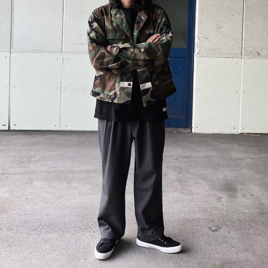 リメイク US ARMY BDU JACKET ミリタリーシャツ ウッドランド CAMO｜labo04onlineshop｜02