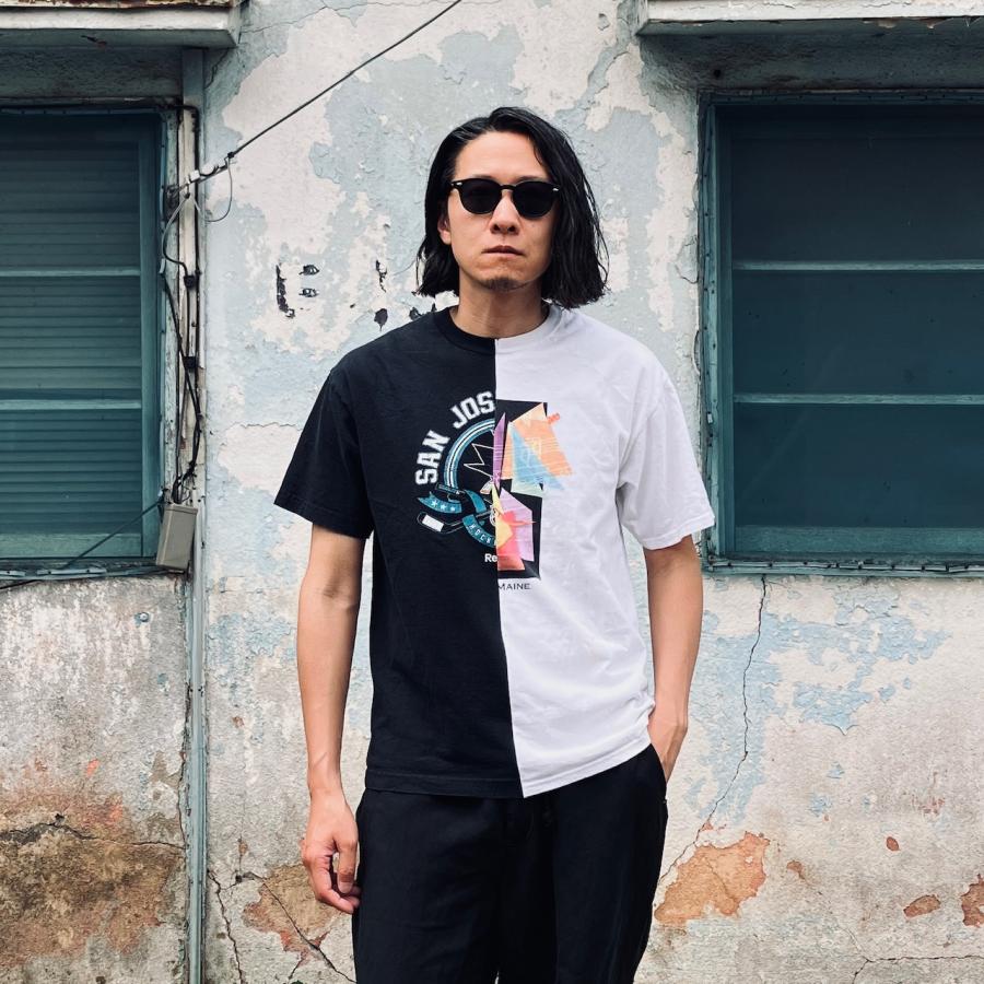 MILITARY（ミリタリー） リメイク USED ドッキング Tシャツ / WHITE