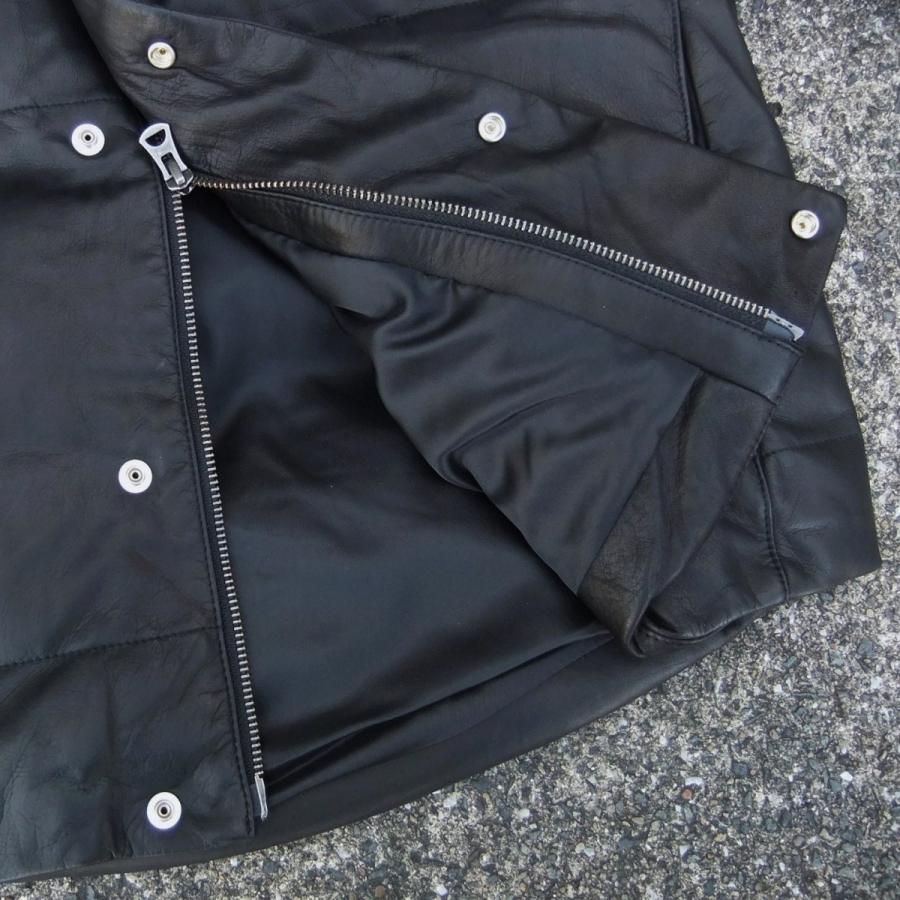 シャマ shama  レザー ダウンジャケット LEATHER DOWN JACKET - BLACK (30%OFF)｜labo04onlineshop｜14