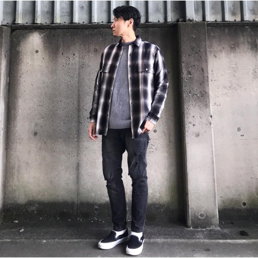 STAMPD（スタンプド） デニムパンツ DAMAGE CROPPED DENIM - BLACK