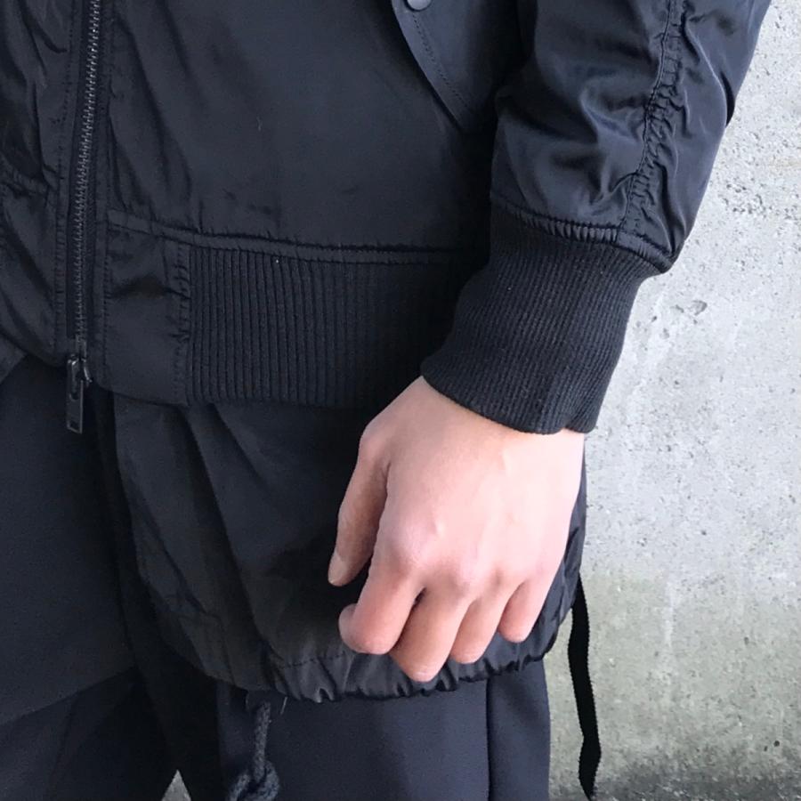 【新品】STAMPD LA DOUBLE LAYER BOMBER ジャケット STAMPD スタンプド ジャケット DOUBLE LAYER BOMBER - BLACK