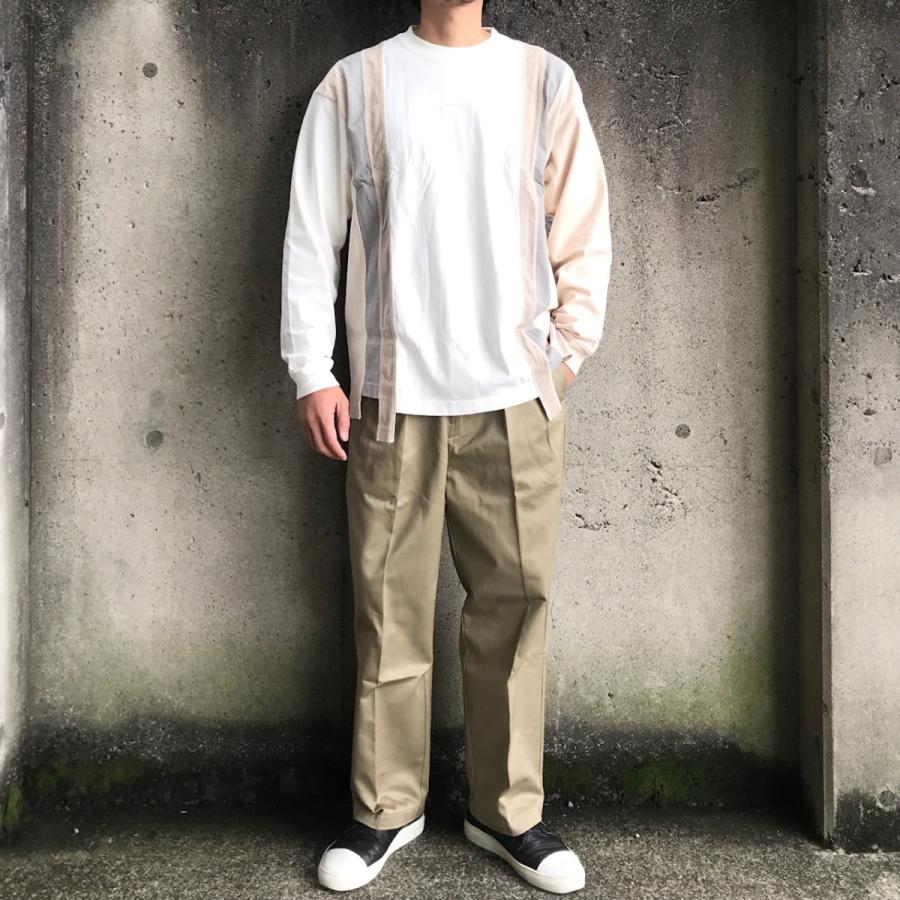 STAMPD（スタンプド） ロンT RECONSTRUCTED L/S Tee - WHITE : LABO-04 