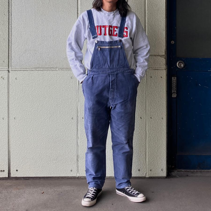 USED 70'S フレンチワーク オーバーオール ユーロワーク モールスキン