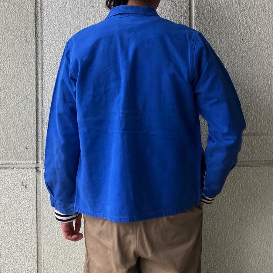 USED 80'S ユーロワークジャケット WORK JKT カバーオール - BLUE
