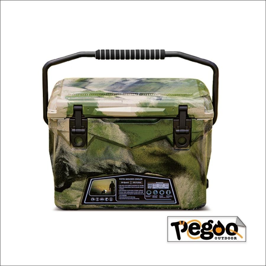 Pegoo ハードクーラーボックス 20QT (18.9L) ステッカー付 Pegoo ハードクーラーボックス 20QT (18.9L) ステッカー付