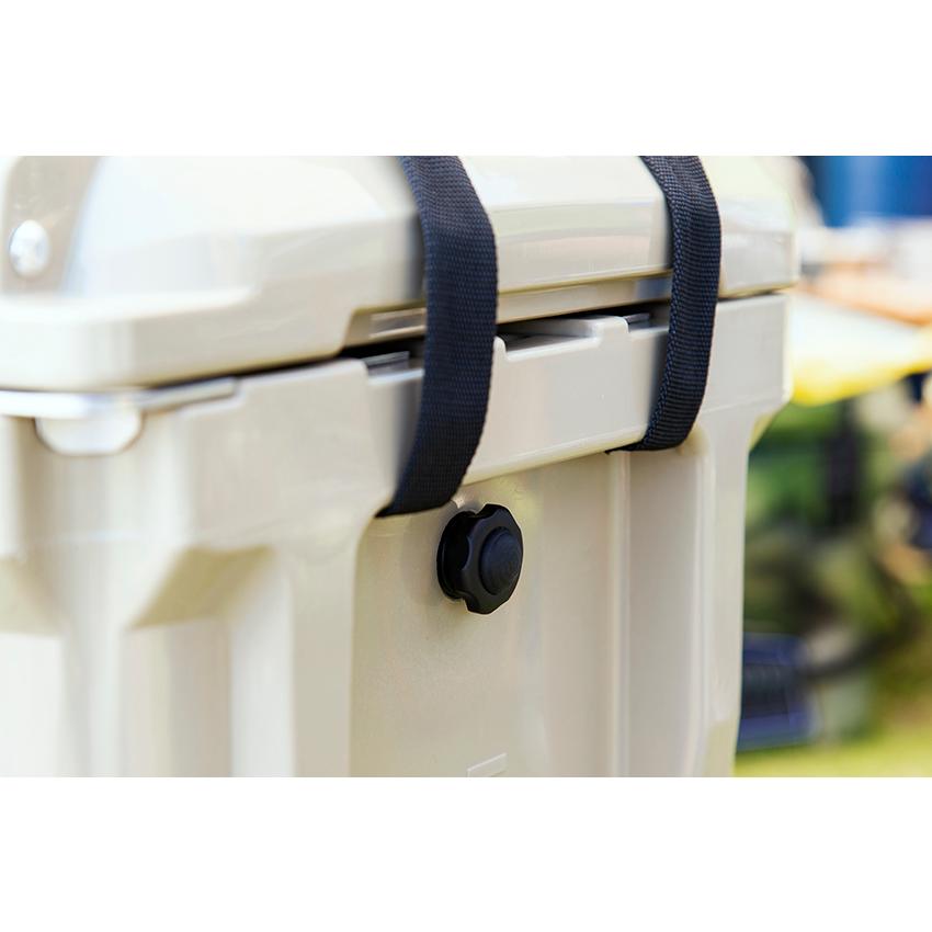 ハードクーラーボックス 45QT (42.8L) ステッカー付 アーミーカモ 迷彩 大型 最強 アウトドア キャンプ 保冷 付属品ありの画像