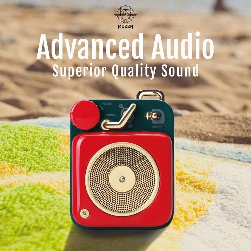 MUZEN（ムゼン） Button Bluetoothスピーカー Cherry red : BOLA