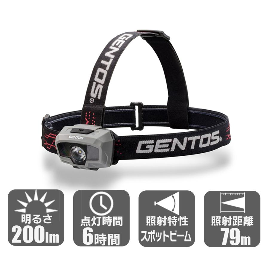 【在庫限り】GENTOS CB-100D ヘッドライト LEDライト 防塵 防水 落下耐久 乾電池 懐中電灯 ジェントス 防災 キャンプ アウトドア | GENTOS