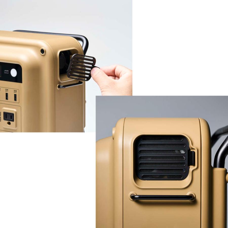 ELECOM エレコム NESTOUT ポータブル電源 DE-NEPS700N 容量712Wh AC出力 712Wh AC定格出力700W AC×2 USB-A×2 USB-C×2 シガーソケット キャリーケース付の画像