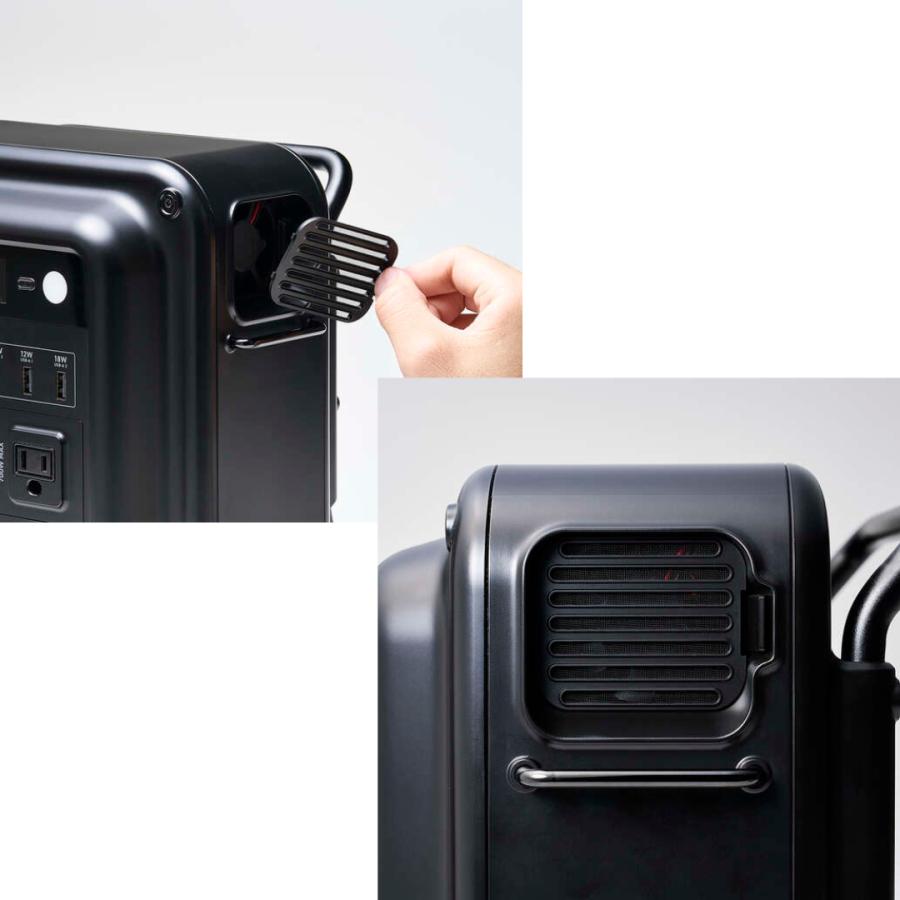 ELECOM エレコム NESTOUT ポータブル電源 DE-NEPS700N 容量712Wh AC出力 712Wh AC定格出力700W AC×2 USB-A×2 USB-C×2 シガーソケット キャリーケース付の画像