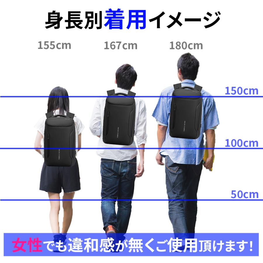 マークライデン ビジネスリュック 防水 26L 大容量 通勤 ラップトップ