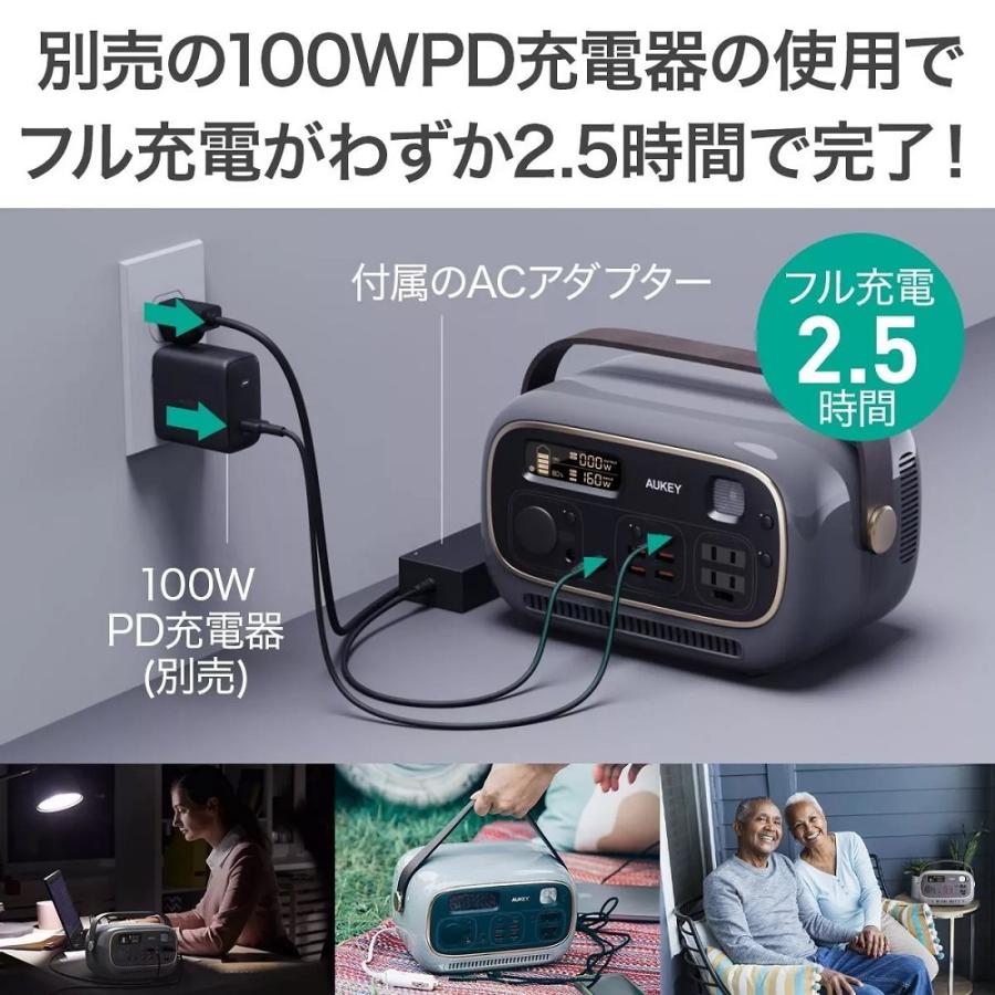 バッテリー/充電器 AUKEY POWER STUDIO300 レビュー】AUKEY Power Studio 300は暮らしにもなじむレトロ