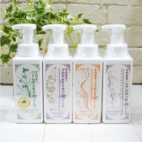 そのまま！泡ソープ 500mL　ヒアルロン酸　6点セット　｜　泡洗顔 洗顔料 洗顔剤 化粧落とし プラセンタ泡ソープ　｜　nc そのまま！（シンエイ） そのまま！ヒアルロン酸泡ソープ 500ml ＜泡