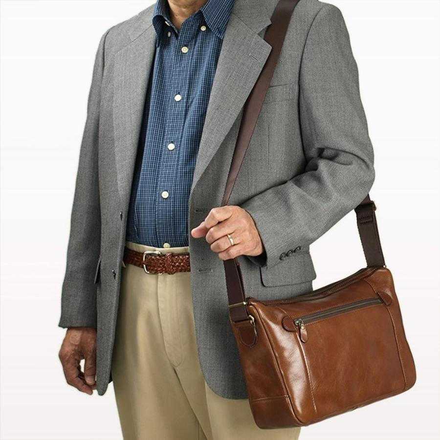ショルダーバッグ メンズ 本革 b5 斜めがけ 横型 かっこいい 革 レザー 普段使い 40代 50代 60代 日本製 豊岡製鞄 大人 ブランド 普段使い × ショルダーバッグ 本革 斜めがけ 普段使い 40代 50代 60代 日本製 豊岡製鞄 ブランド CLUB ファスナーポケット