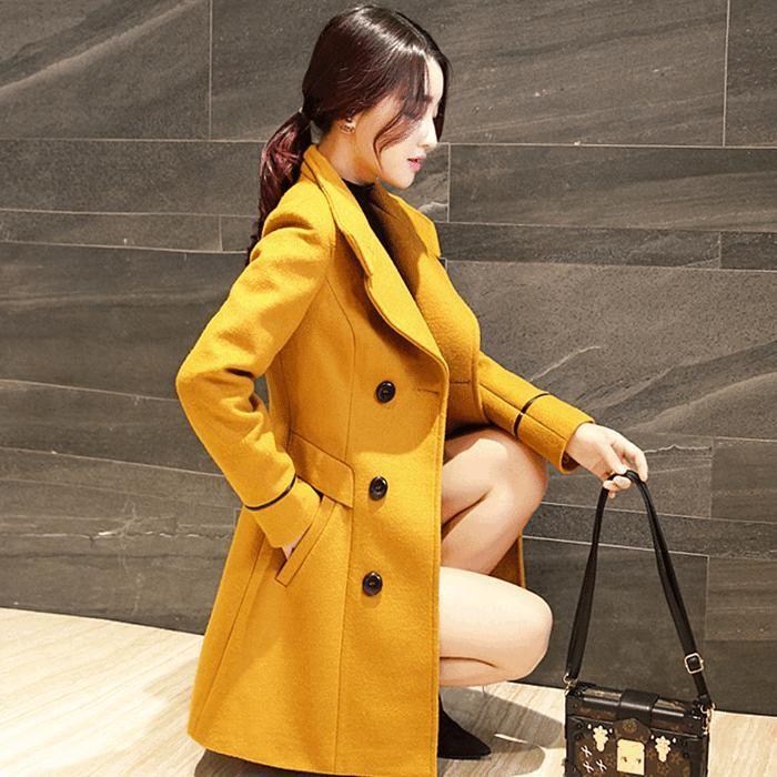 チェスターコート レディース 大きいサイズ ピーコート ロング丈 秋冬アウター 無地 ウールコート レディース ジャケット 通勤 18秋冬新作 Fc Fasnion Collecttion 通販 Yahoo ショッピング