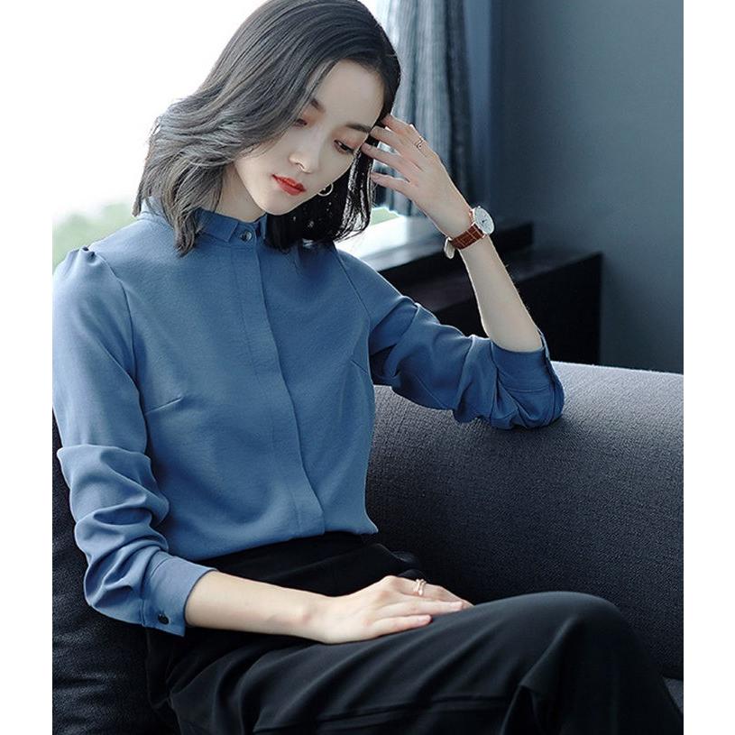 シャツ レディース 長袖 シフォンブラウス フォーマル トップス 大きいサイズ 無地 白 黒 シャツ ブラウス フォーマル 通勤 オフィス Fc Fasnion Collecttion 通販 Yahoo ショッピング