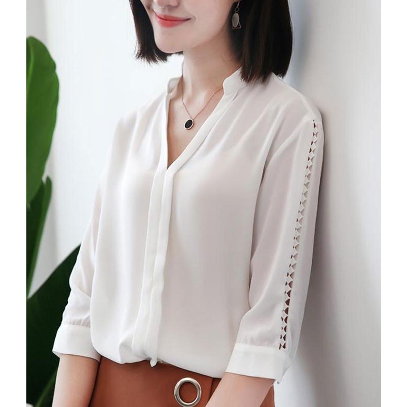 シャツ レディース 長袖 シフォンブラウス フォーマル トップス 大きいサイズ 無地 白 黒 シャツ ブラウス フォーマル 通勤 オフィス Fc Fasnion Collecttion 通販 Yahoo ショッピング