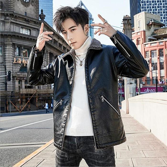 ライダースジャケット メンズ レザージャケット ショート丈 フェイクレザージャケット 無地 Pu革 秋冬アウター ブラック 黒 革ジャン 新作 Fc Fasnion Collecttion 通販 Yahoo ショッピング