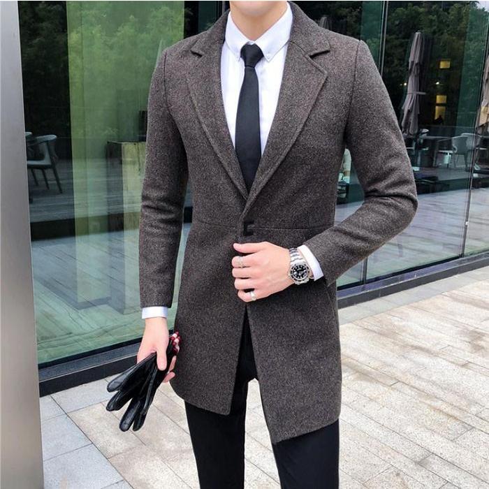 在庫限り チェスターコート メンズ 大きいサイズ アウター 無地 トレンチコート メンズ ロング丈 通勤 19秋冬新作 工房直送価格 Newmatic Ae