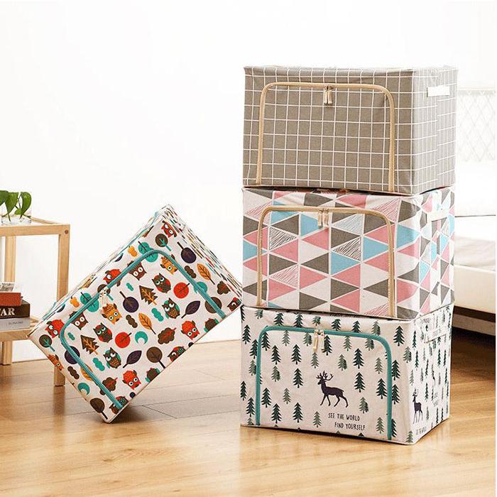 収納ケース おしゃれ 折りたたみ 収納ボックス かご シンプル ハンドル付き 積み重ね 収納棚 整理棚 クローゼット 押入れ 小物 おもちゃ Fc076 Fasnion Collecttion 通販 Yahoo ショッピング
