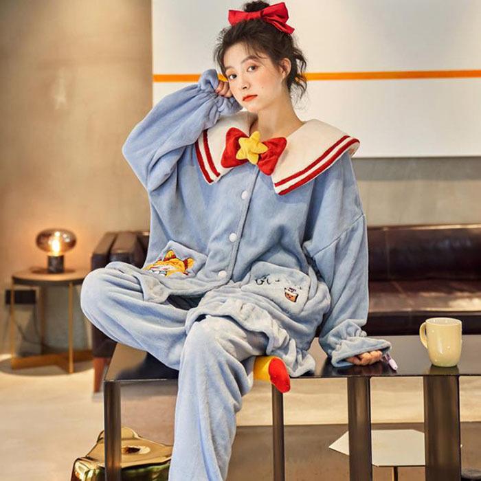 激安ブランド 上下セット 暖かい クリスマスプレゼント フランネル パジャマ 長袖 モコモコ ルームウェア 冬 レディース パジャマ 可愛い ギフト 寝巻き 厚手部屋着 パジャマ サイズ 2xl Www Propac Ma